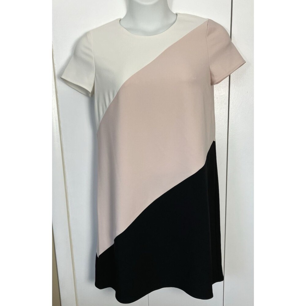 London Times Women's A-line Color Block Dress Size 10